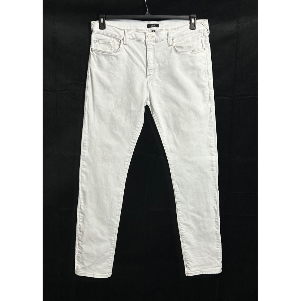 True Religion Rocco Relaxed Skinny Jeans White Renegade SN Mens 33 Stretch Denim - Picture 2 of 15